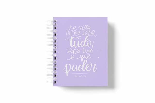 Planner Financeiro: Se não puder fazer tudo, faça o que puder - Lílas