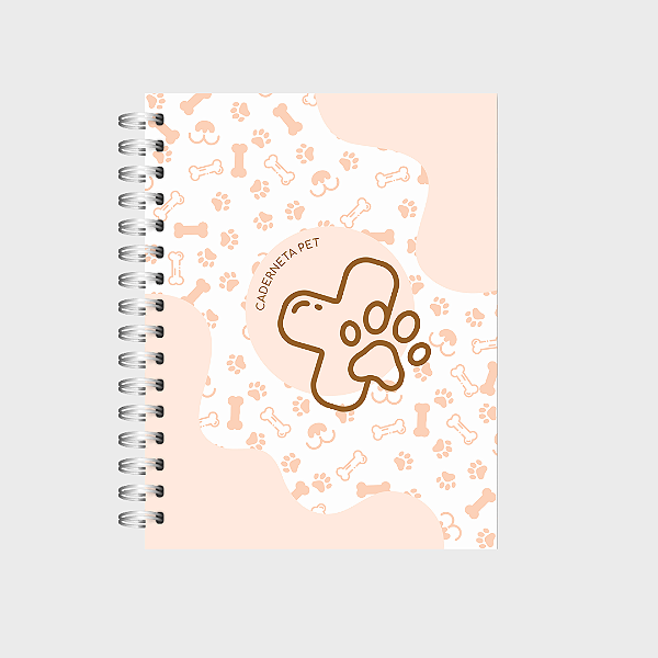 Caderneta Pet: Patinha bege