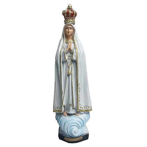 Imagem de Nossa Senhora de Fátima de Resina Nacional 25 cm
