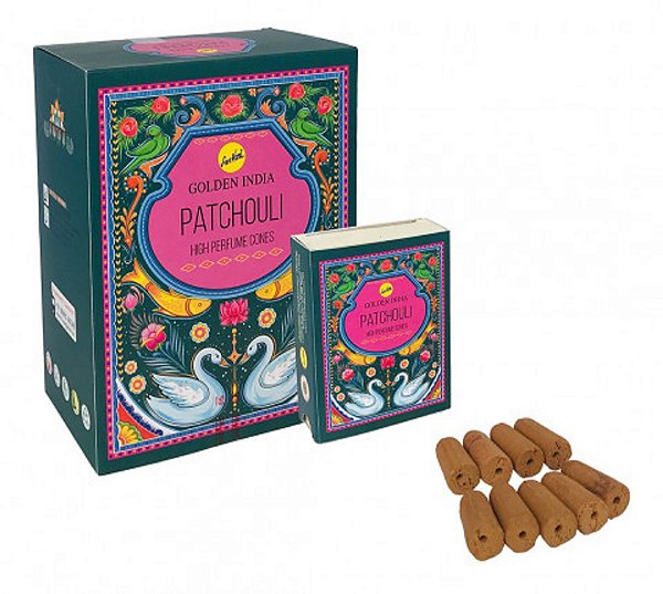INCENSO INDIANO PATCHOULI 10 CONE CASCATA abundância origina
