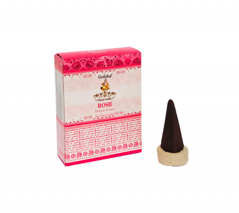 INCENSO DEFUMADOR GOLOKA CONE AROMÁTICO ROSAS ORIGINAL