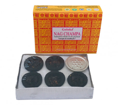 INCENSO DEFUMADOR Hindu COPO GOLOKA RESINA NAG CHAMPA ORIGIN