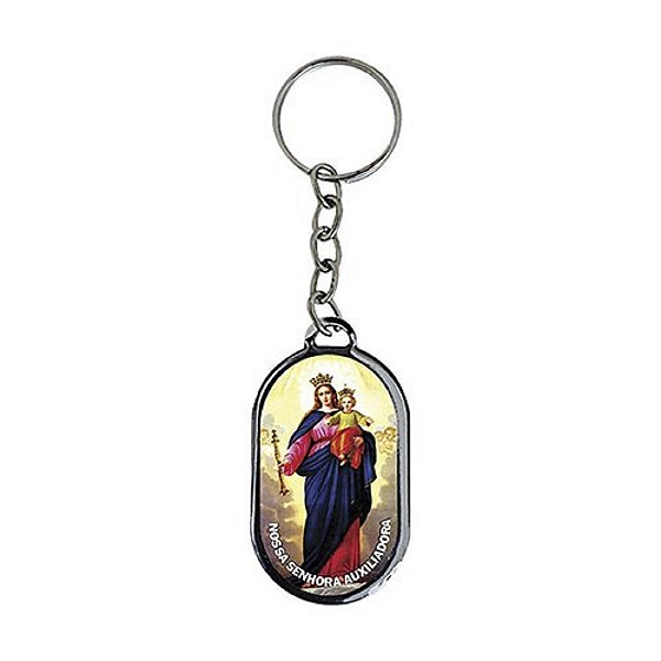 Chaveiro santa Nossa Senhora Auxiliadora COLORIDO PRESENTE