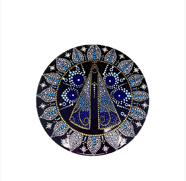 mandala Enfeite de Parede Nossa Senhora Aparecida Olho Grego
