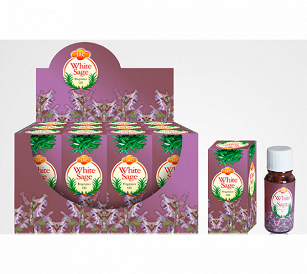 ESSÊNCIA INDIANA PARA RECHO 10ML SÁLVIA BRANCA AROMATERAPIA