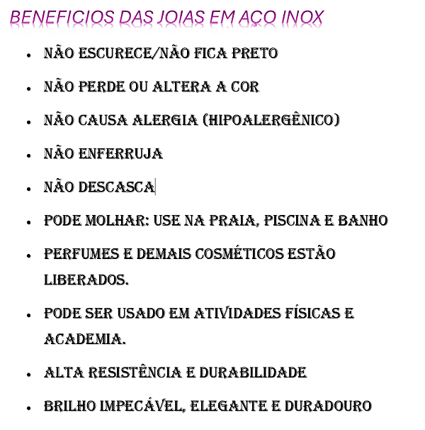 CORRENTE AÇO INOX CRUZ CRUCIFIXO SANTO SANTA 56CM