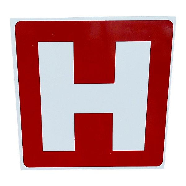 KIT COMBO 10 Placa de Sinalização SIMBOLO H 20X20 HIDRANTE
