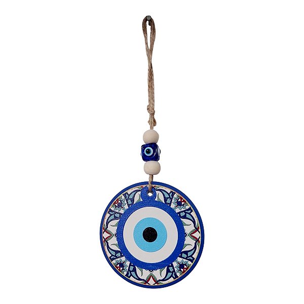 Mandala enfeite Olho Grego proteção talisma amuleto 20 CM