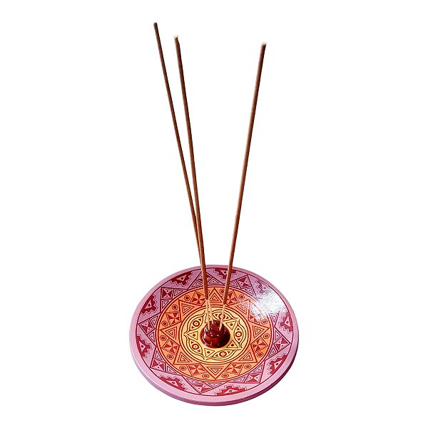 Incensário de cerâmica Peruano ROXO 14 cm para 3 incenso