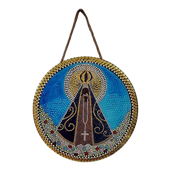 Quadro Mandala Enfeite Parede Nossa Senhora Aparecida pintur
