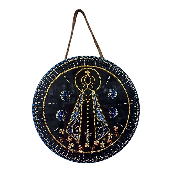 Quadro Mandala Enfeite SANTA Nossa Senhora Aparecida 16 CM