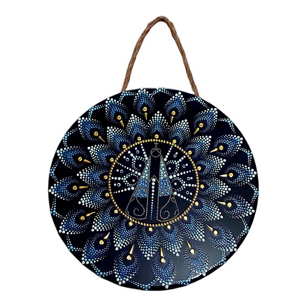 QUADRO Enfeite Nossa Senhora Aparecida porcelana Mandala