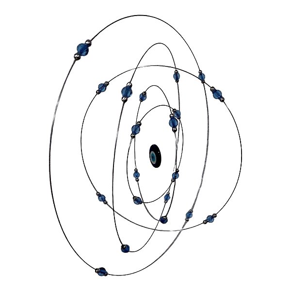 Mandala Cósmica Móbile Olho Grego 30 cm energia talisma