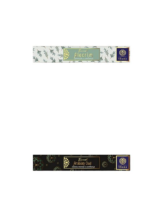 KIT 2 CAIXAS INCENSO OHANA FINEST ALECRIM E arabian OUD