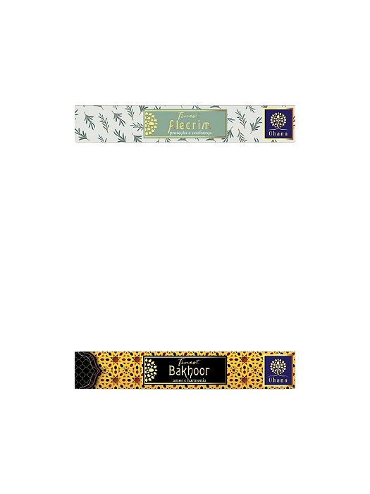 KIT 2 CAIXAS INCENSO OHANA FINEST ALECRIM E BAKHOOR almíscar