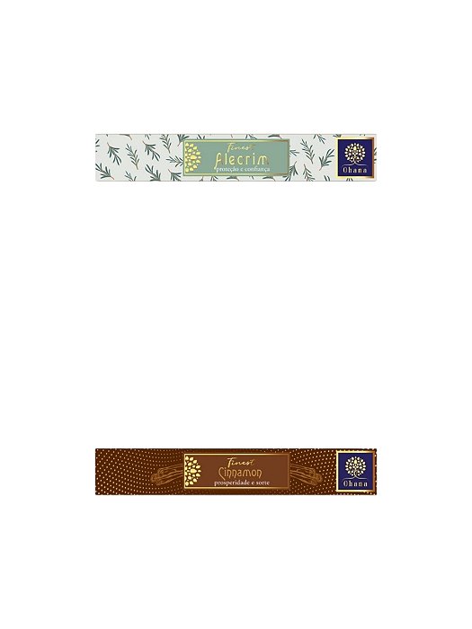 KIT 2 CAIXAS INCENSO OHANA FINEST ALECRIM E canela cinnamon