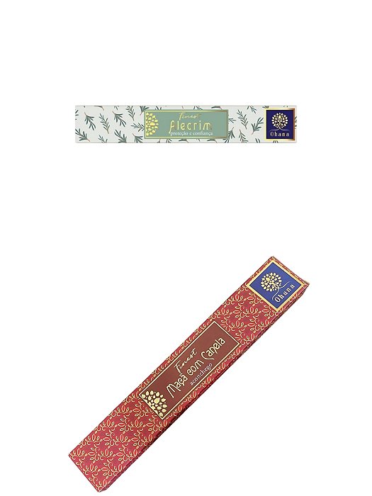 KIT 2 CAIXAS INCENSO OHANA FINEST ALECRIM E MAÇÃ CANELA