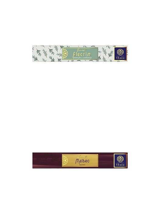 KIT 2 CAIXAS INCENSO OHANA FINEST 1 ALECRIM E 1 malbec