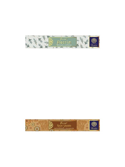 KIT 2 CAIXAS INCENSO OHANA FINEST ALECRIM E royal sandalo