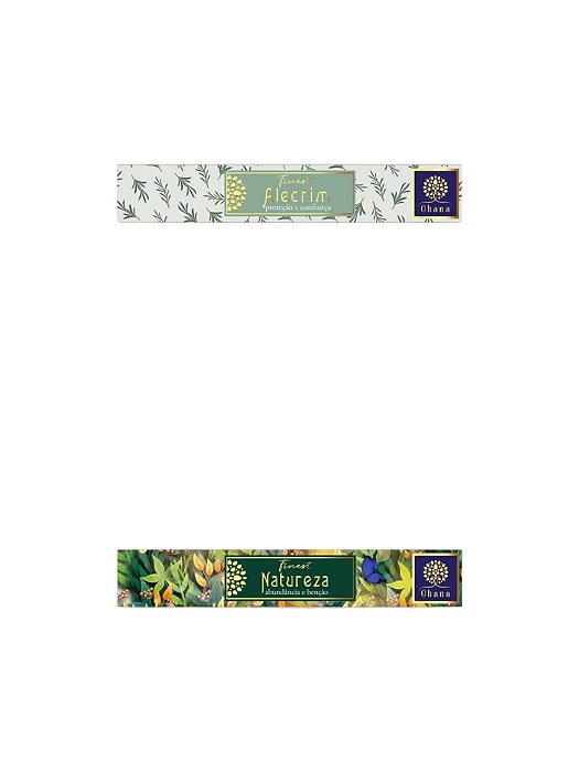 KIT 2 CAIXAS INCENSO OHANA FINEST 1 ALECRIM E 1 natureza
