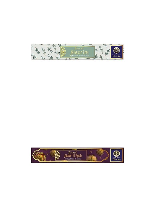 KIT 2 CAIXAS INCENSO OHANA FINEST ALECRIM E ABEER EL ROUH