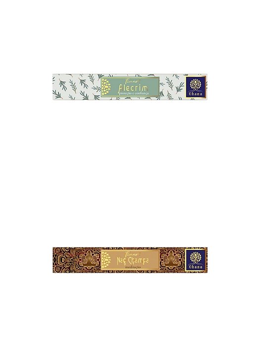 KIT 2 CAIXAS INCENSO OHANA FINEST ALECRIM E NAG CHAMPA SHIVA