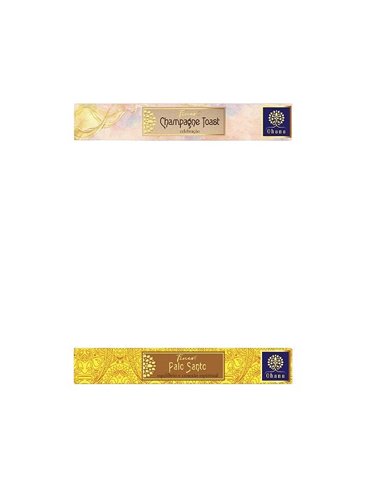 kit 2 caixa INCENSO OHANA FINEST Champagne Toast ,PALO SANTO
