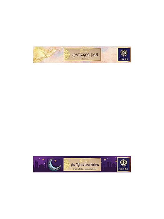kit 2 INCENSO OHANA FINEST Champagne Toast MIL UMA NOITES