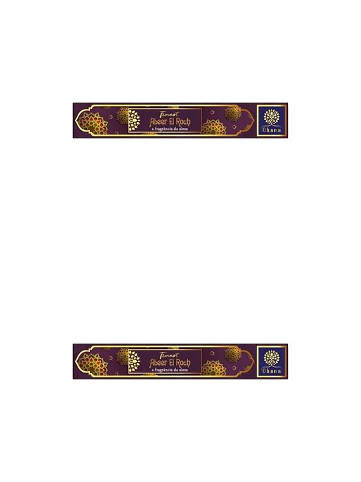KIT 2 INCENSO OHANA FINEST ABEER EL ROUH perfume Cleópatra