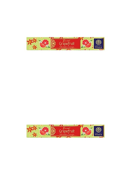 KIT 2 INCENSO OHANA FINEST GRAPEFRUIT Felicidade Energia