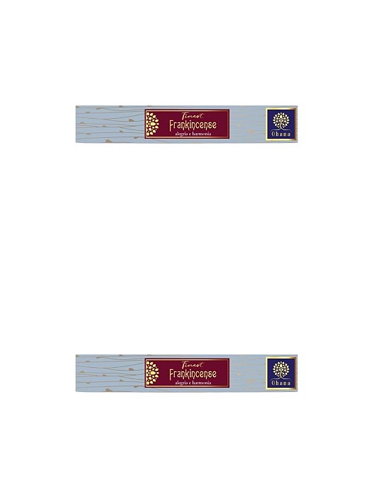 KIT 30 VARETAS INCENSO OHANA FINEST FRANKINCENSE OLÍBANO