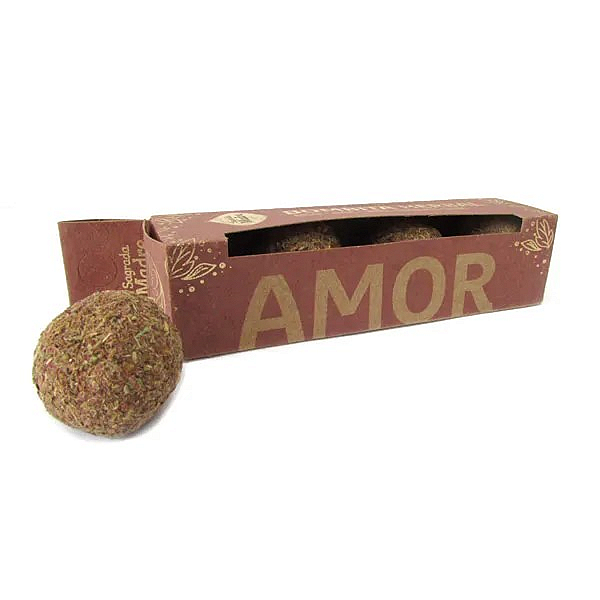 Bombita Defumador Ativada Amor Rosa, Louro, Eucalipto Cedro