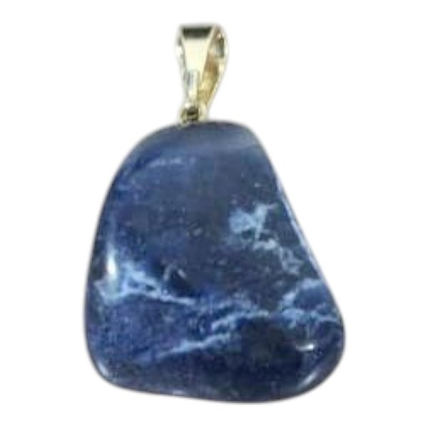 Pingente Pedra Rolada Sodalita criatividade comunicação foco