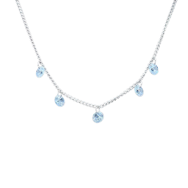 Colar CHOKER GARGANTILHA FEMININO AÇO INOX 5 PONTO DE LUZ