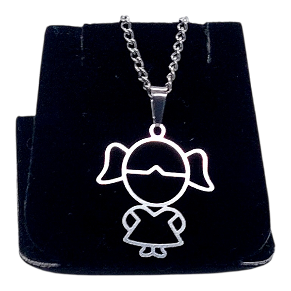 Colar CHOKER AÇO INOX Mãe Filha Menina Canga Feminino PRATA