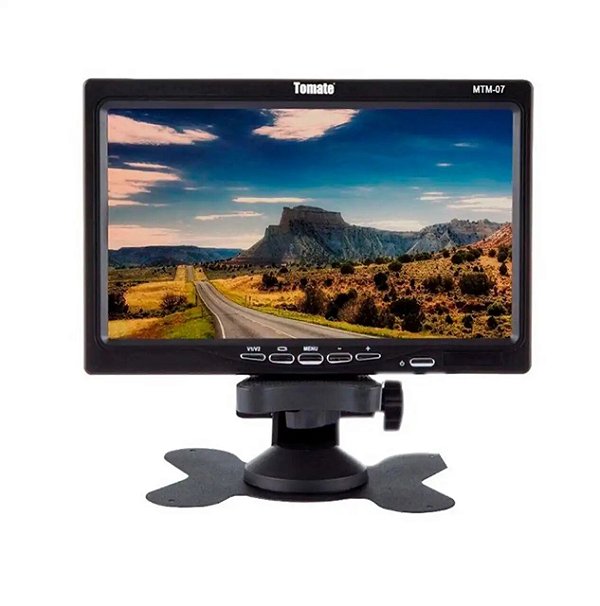 MONITOR 7" VEICULAR PARA CAMERA RE TOMATE MTM-070