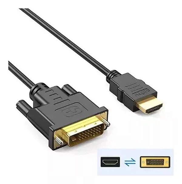 CABO HDMI PARA DVI 3M 4K TOMATE MCB-024