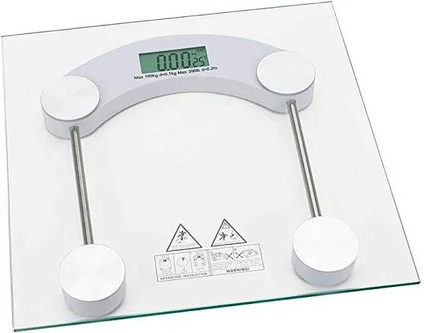BALANCA DIGITAL DE BANHEIRO ATE 180KG MU-011