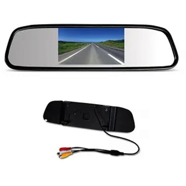 ESPELHO RETROVISOR E MONITOR VEICULAR TOMATE MTM-243