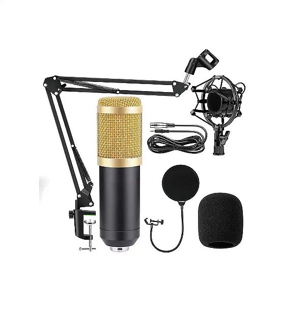 MICROFONE CONDESADOR PROFISSIONAL COM FIO TOMATE MT-1026