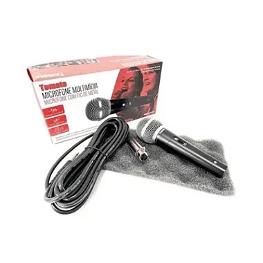 MICROFONE DINAMICO COM FIO 5M TOMATE MT-1012