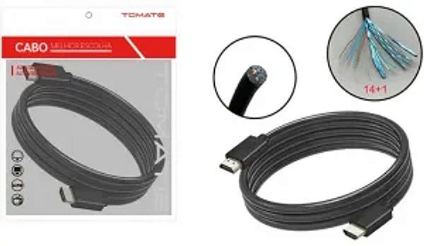 CABO HDMI PARA HDMI 4K 5M 2.0 TOMATE MHD-4025