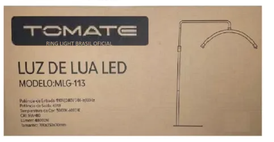 LUMINARIA DE LUA LED 4800LM 45W TOMATE MLG-113