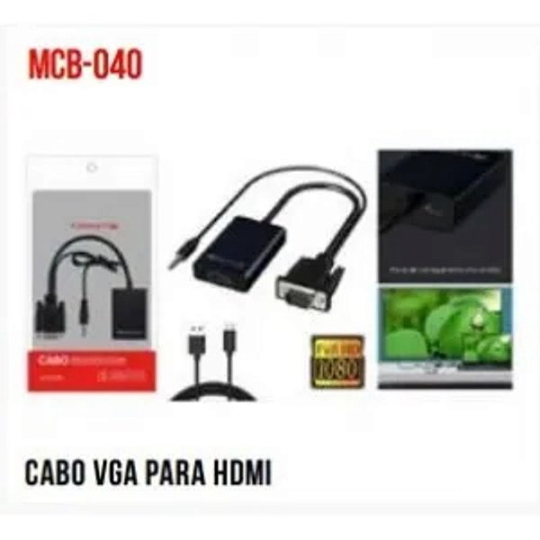 CONVERSOR VGA PARA HDMI TOMATE MCB-040