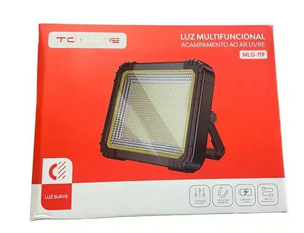 LUMINARIA MULTIFUNCIONAL RECARREGAVEL TOMATE MLG-119