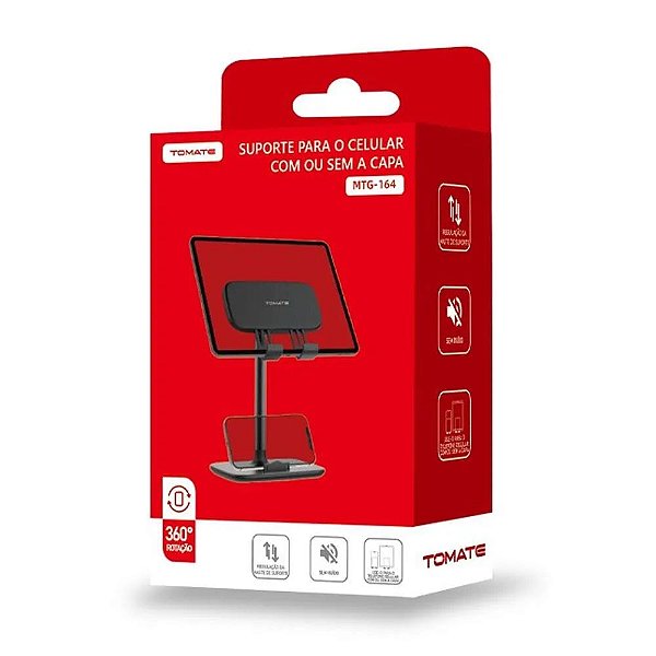 SUPORTE DE MESA PARA CELULAR E TABLET TOMATE MTG-164