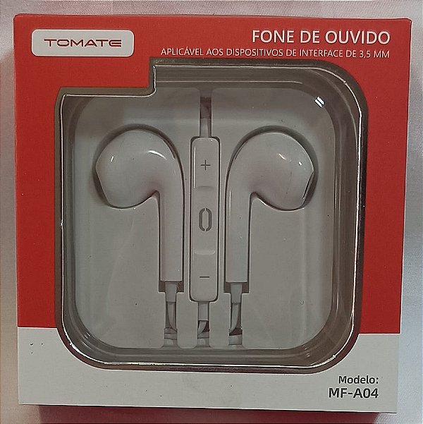 FONE DE OUVIDO P3 1.2M TOMATE MF-A04