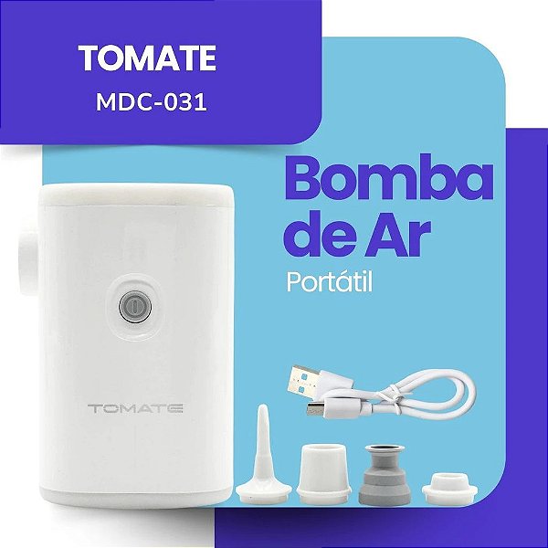 BOMBA DE AR PORTATIL TOMATE MDC-031