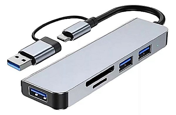 ADAPTADOR MULTIFUNCIONAL 5 EM 1 TOMATE MST-013