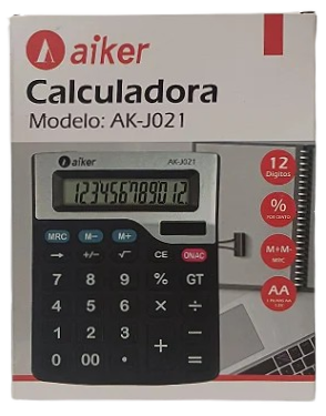 CALCULADORA ELETRONICA 12 DIGITOS AIKER AK-J021